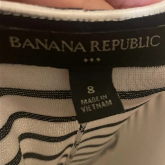 Banana Republic Black White Striped Sheath Dress
(Belt not included) - Picture 2 of 7